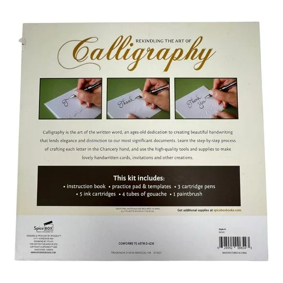 SpiceBox Masterclass Calligraphy Writing Set Instruction Guide Pens Ink NIB - Picture 4 of 11